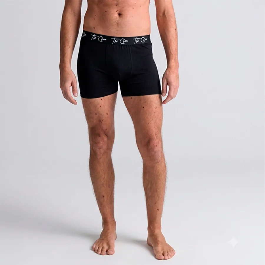 Cueca boxer DG Basics preta vista de frente