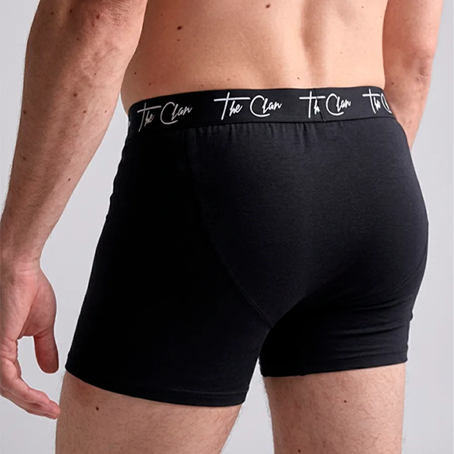Cueca boxer DG Basics preta vista de costas